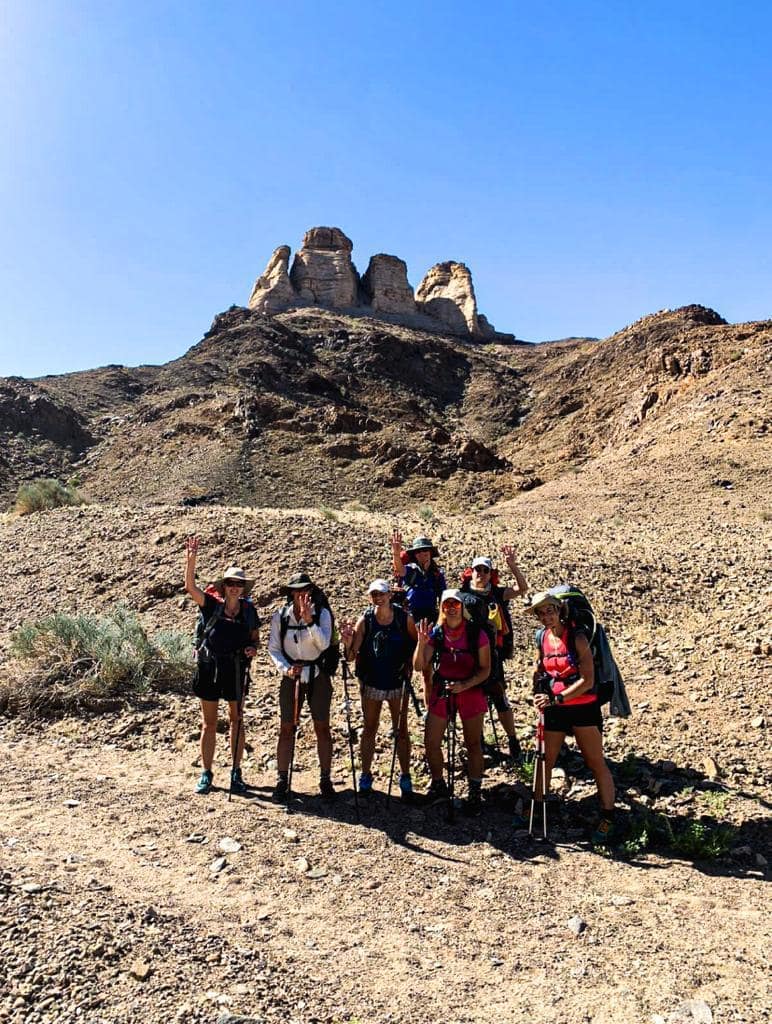 Trail scenery along the Fish River Canyon hike